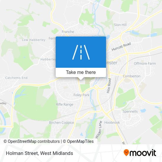 Holman Street map