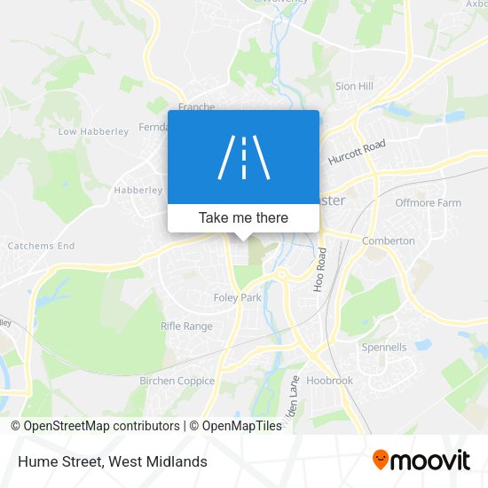 Hume Street map