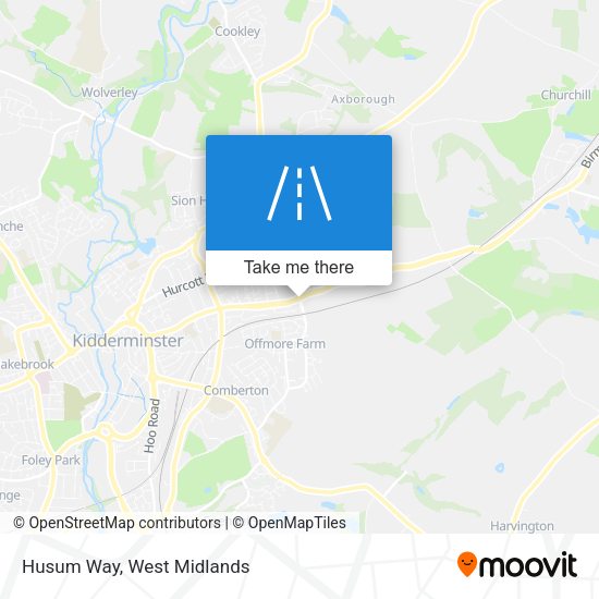 Husum Way map