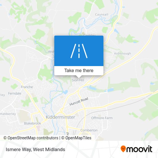 Ismere Way map