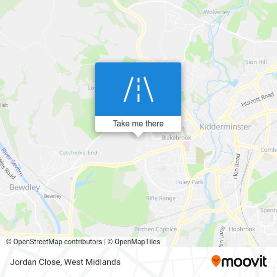 Jordan Close map