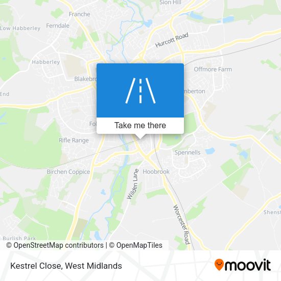 Kestrel Close map