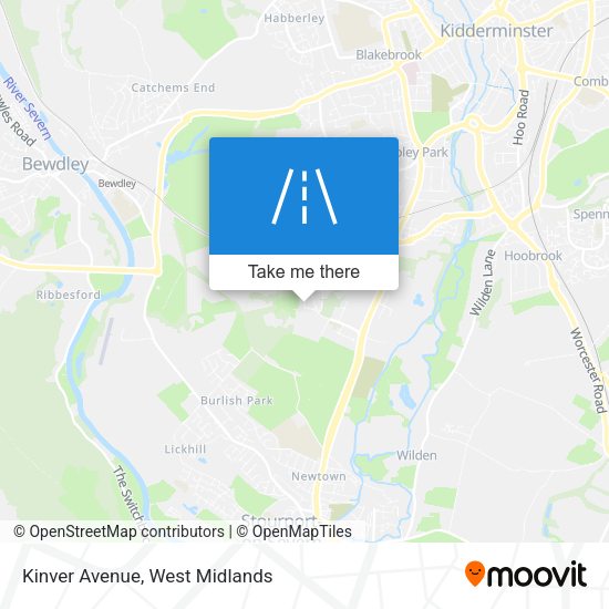 Kinver Avenue map