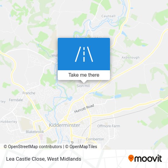 Lea Castle Close map