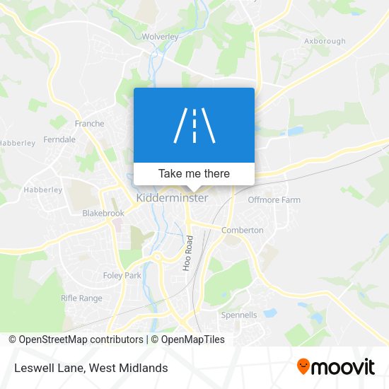 Leswell Lane map