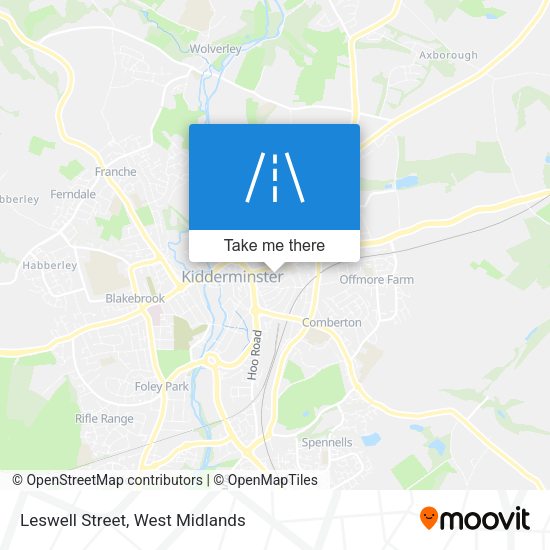 Leswell Street map