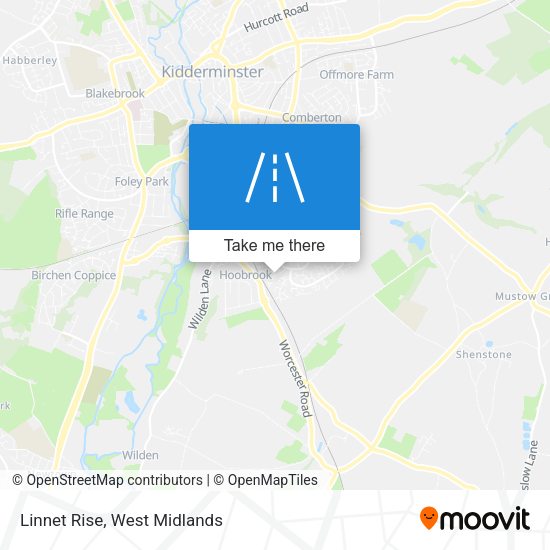 Linnet Rise map