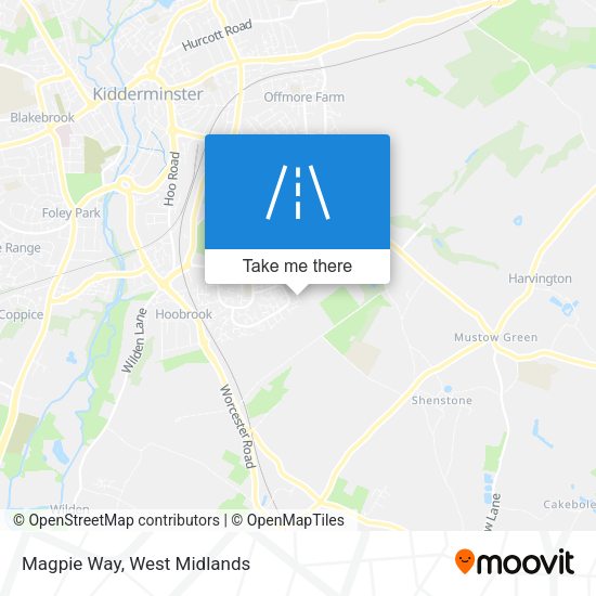 Magpie Way map