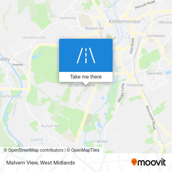 Malvern View map