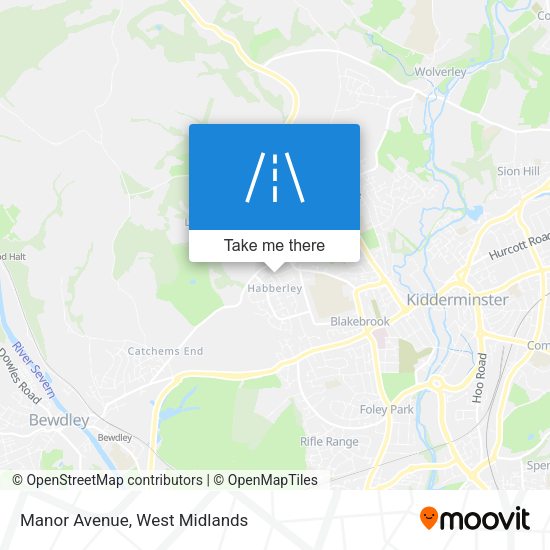 Manor Avenue map