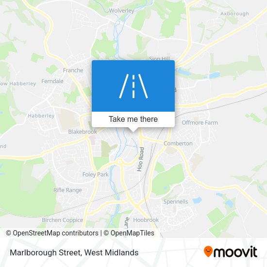 Marlborough Street map