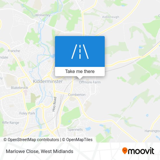 Marlowe Close map