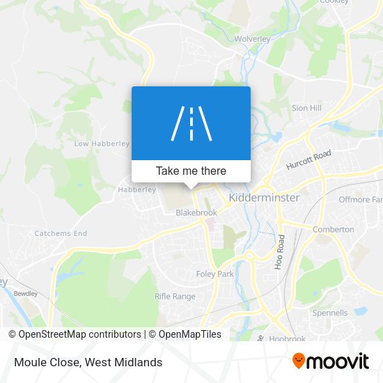 Moule Close map