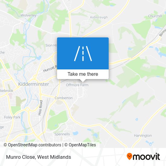 Munro Close map