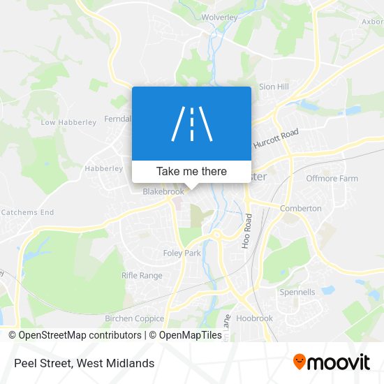 Peel Street map