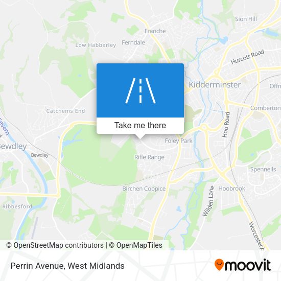 Perrin Avenue map