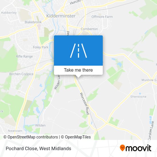 Pochard Close map