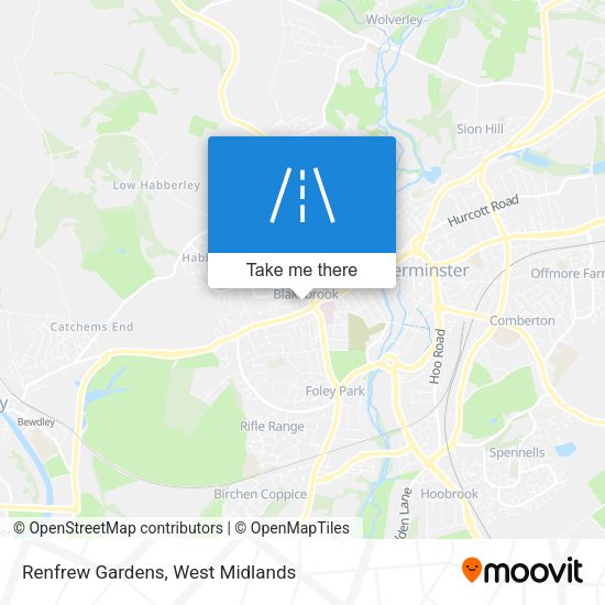 Renfrew Gardens map