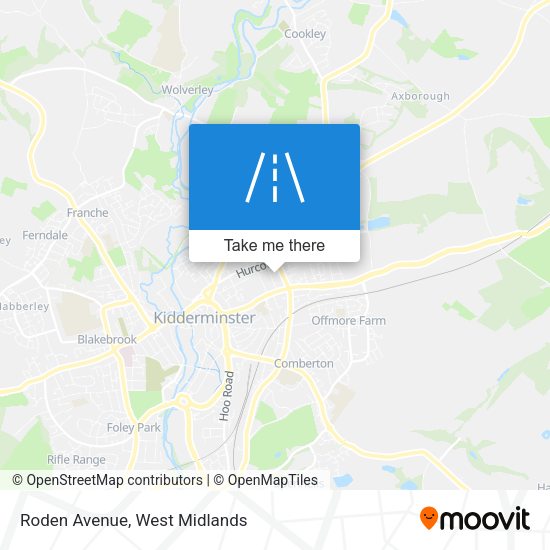 Roden Avenue map
