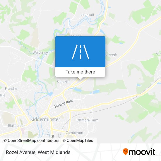 Rozel Avenue map