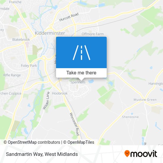 Sandmartin Way map