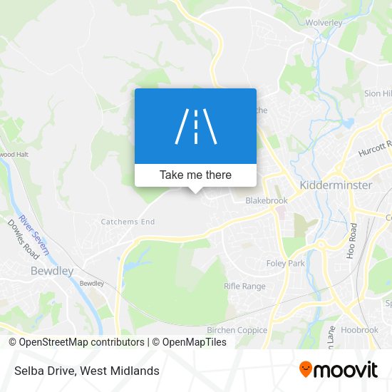 Selba Drive map