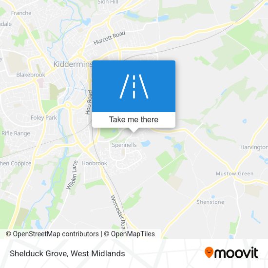 Shelduck Grove map