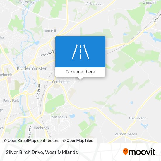 Silver Birch Drive map