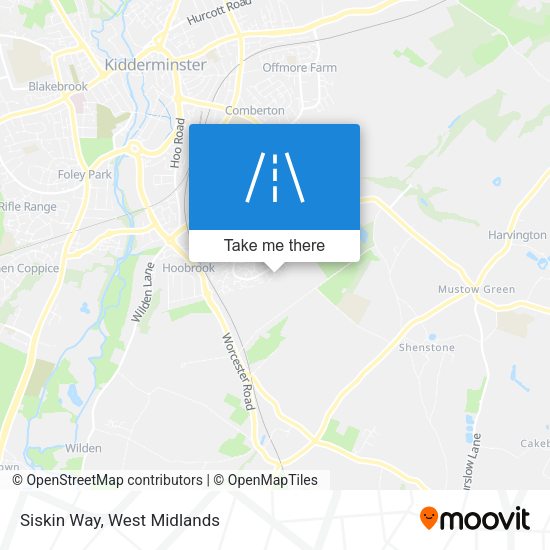 Siskin Way map