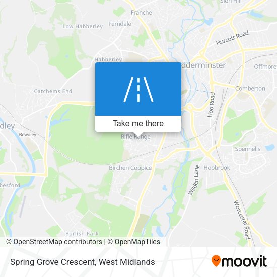 Spring Grove Crescent map