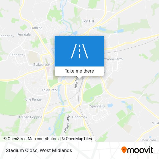 Stadium Close map