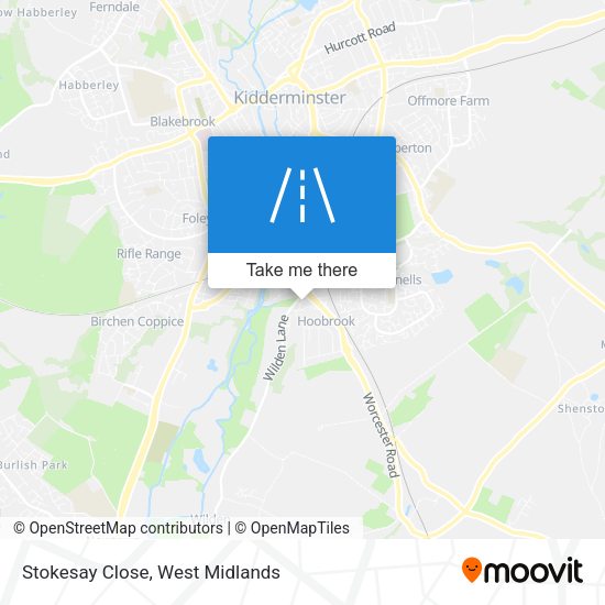 Stokesay Close map