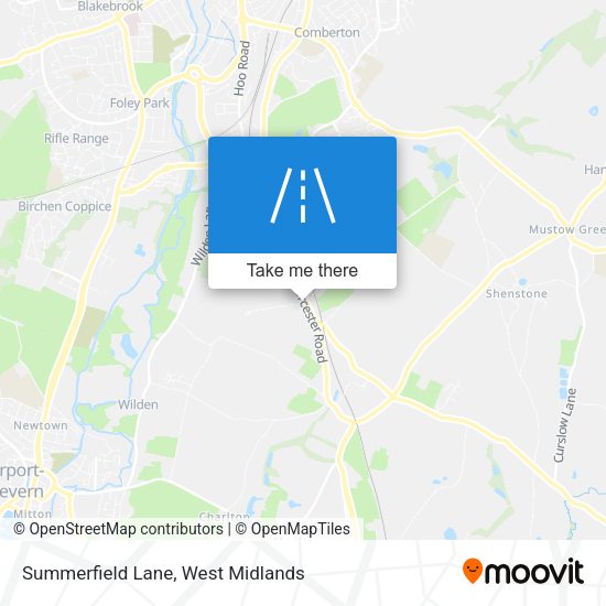 Summerfield Lane map