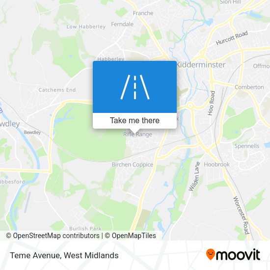 Teme Avenue map