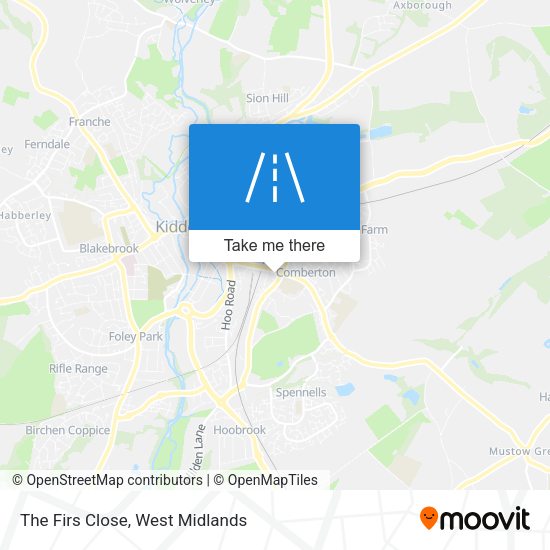The Firs Close map