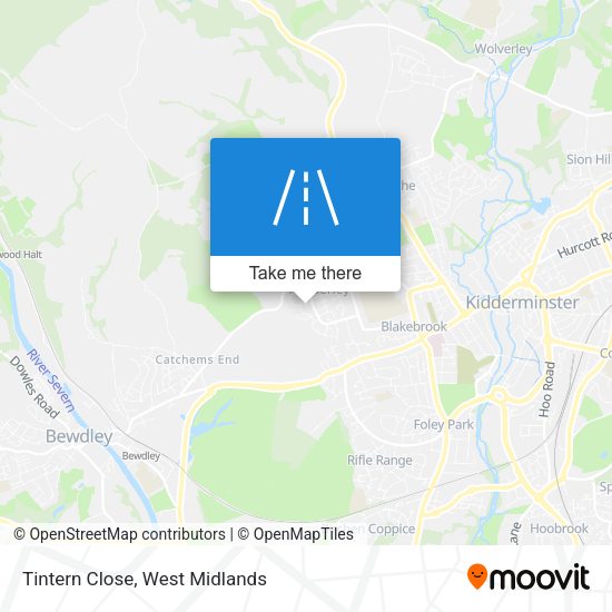 Tintern Close map