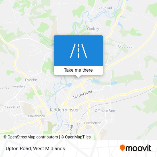 Upton Road map