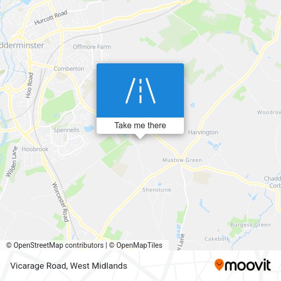 Vicarage Road map