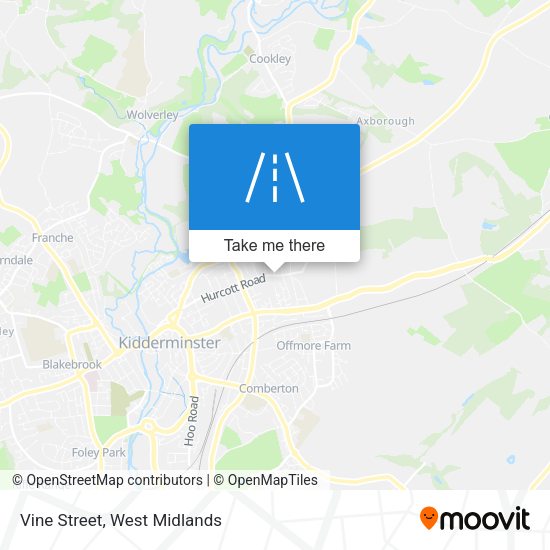 Vine Street map