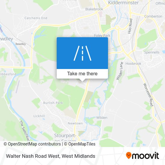 Walter Nash Road West map