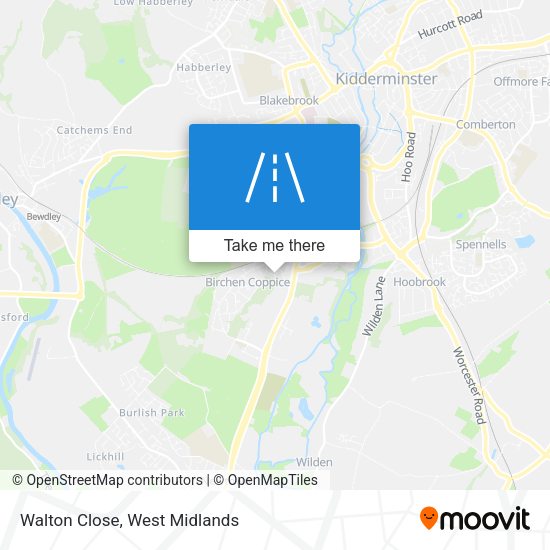 Walton Close map