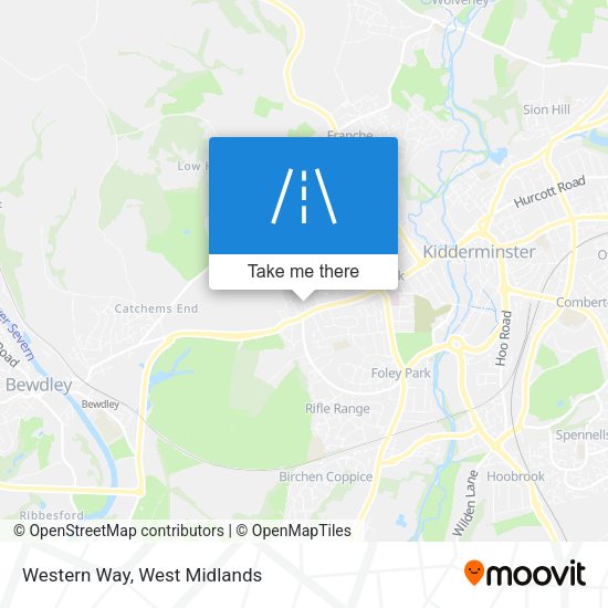 Western Way map