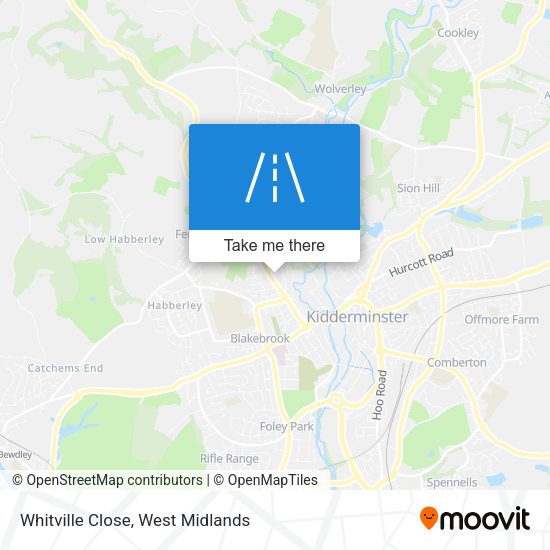 Whitville Close map