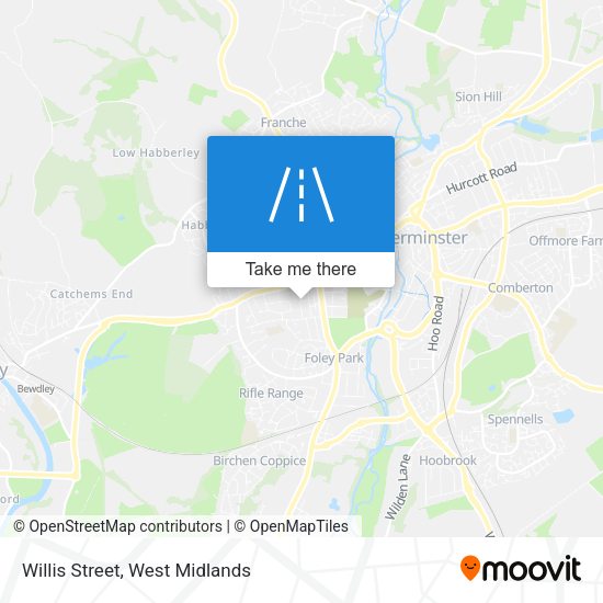 Willis Street map