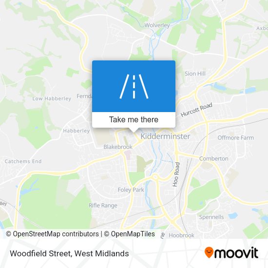 Woodfield Street map