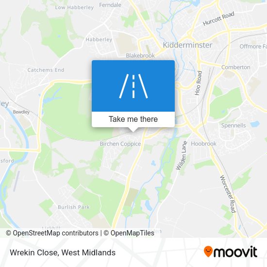Wrekin Close map