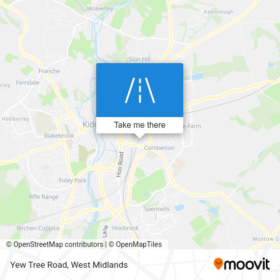 Yew Tree Road map