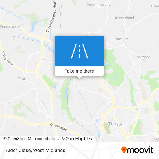 Alder Close map