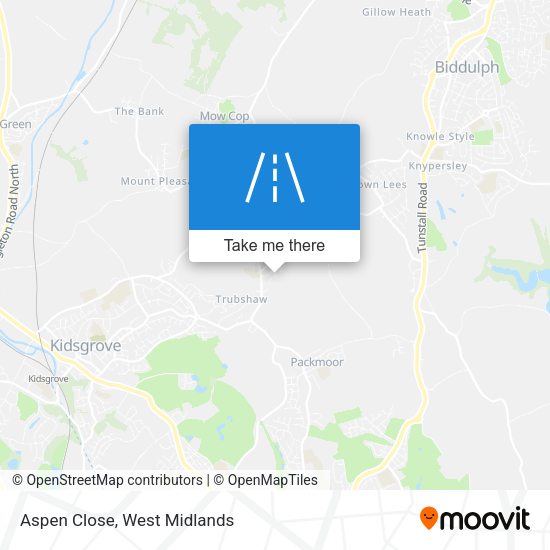 Aspen Close map