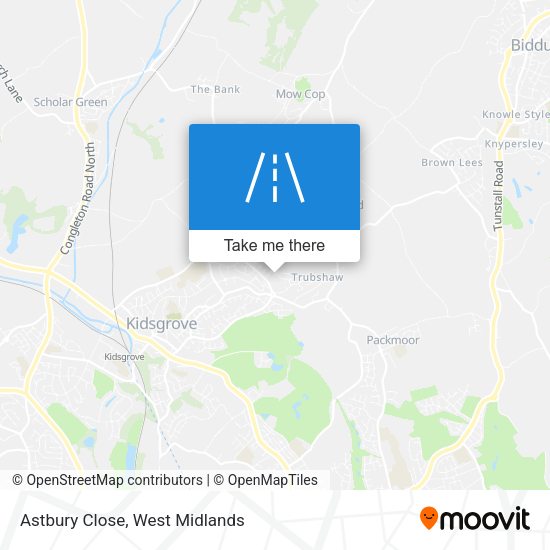 Astbury Close map